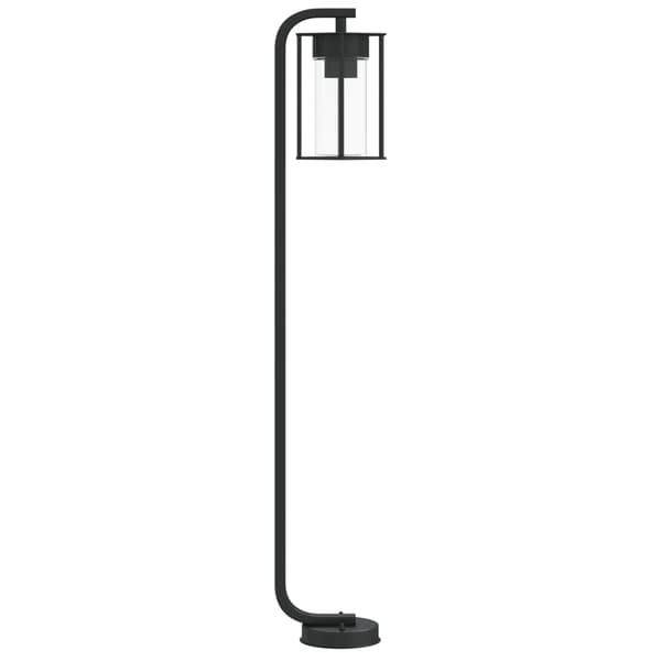 vidaXL havegulvlampe, sort, 100 cm, rustfrit stål