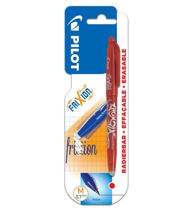 FriXion rød kuglepen 0,7 + PILOT refills