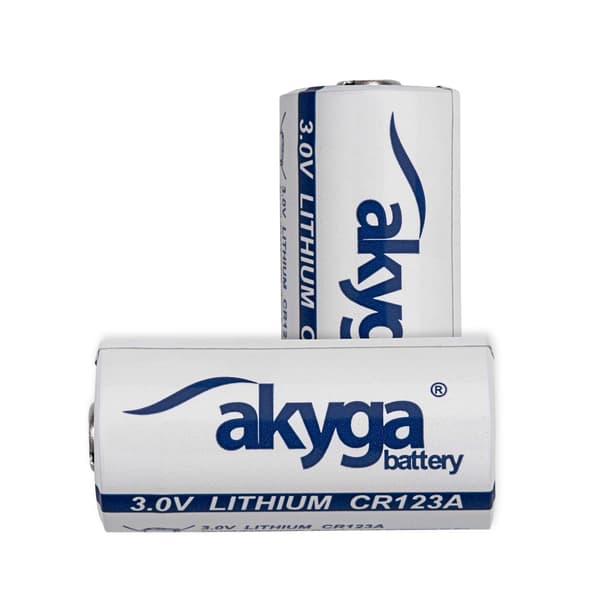 CR123A Akyga AKY1235 lithiumbatteri 3V / 1500mAh op til 85°C