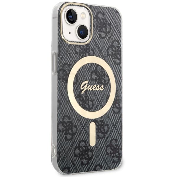 Guess IML 4G MagSafe-etui til iPhone 14, sort