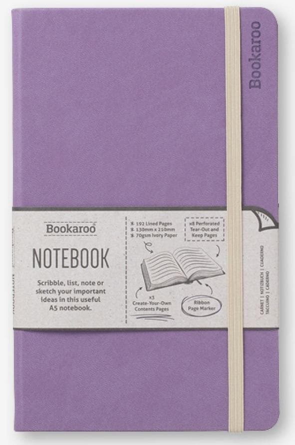 Bookaroo Notesbog A5 - Lys Lilla