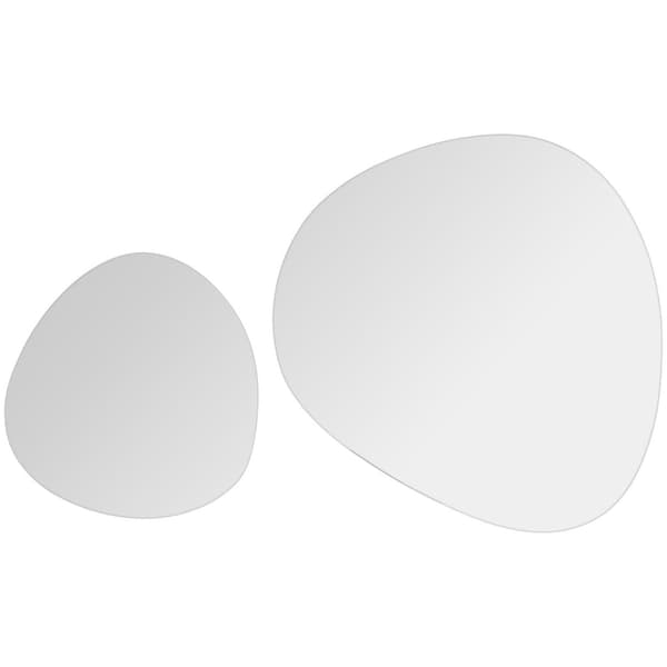 Vægspejl 2 stk. 30 cm Pebble