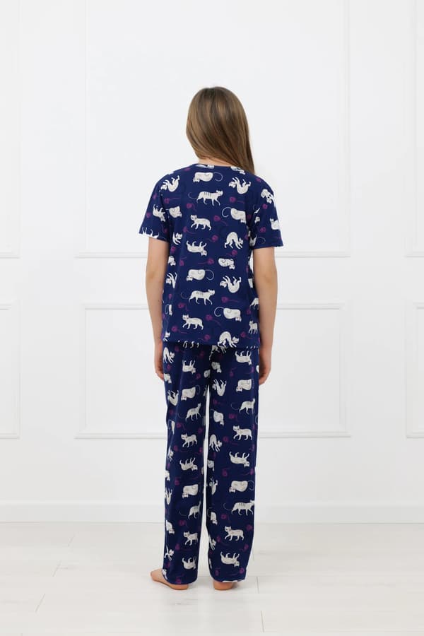 Mimi flickpyjamas, kortärmade, långbyxor, 14 år