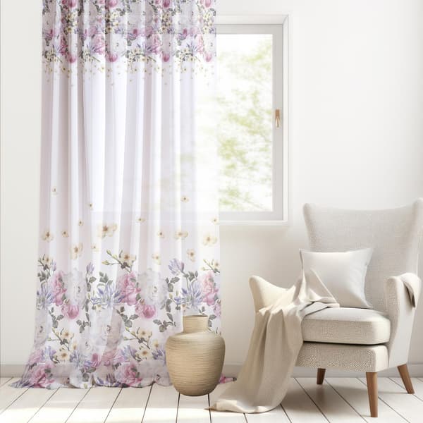 Gardin med snørehuller, print 010