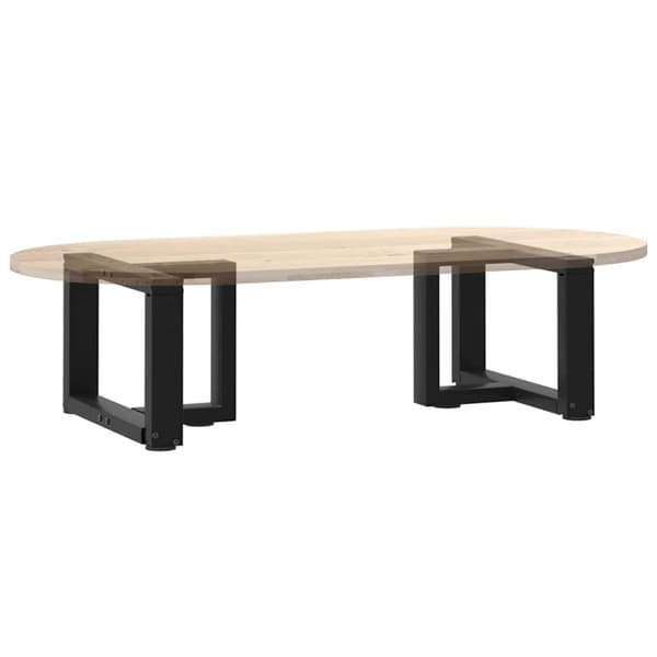 vidaXL T-formade soffbordsben 2 st svarta