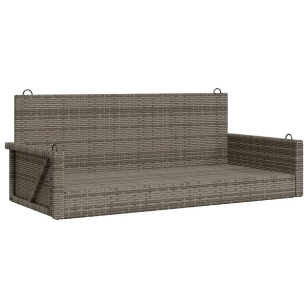vidaXL Keinutuoli, harmaa, 119x56x48 cm, polyrottinki