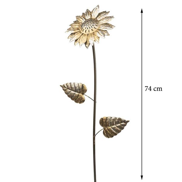Dekorative metalblomster, sæt med 3