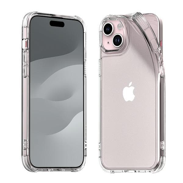 Araree Flexield -kotelo iPhone 15 Plussalle, läpinäkyvä