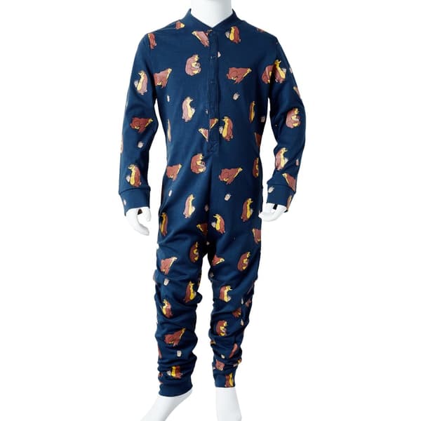 Børnepyjamas i lyse farver, denimblå, 104
