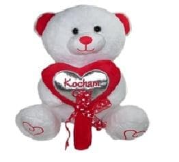 Bamse med hjerte 48 cm