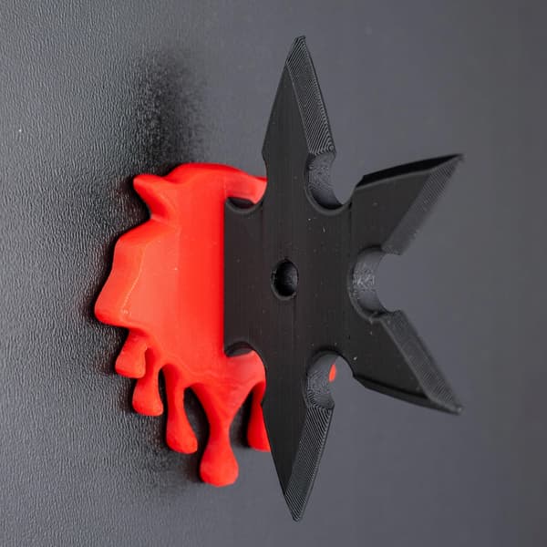 Shuriken Ninja Star 3D-kylskåpsmagnet