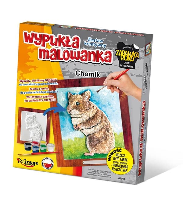 Upphöjd pälskling målarbild - Hamster
