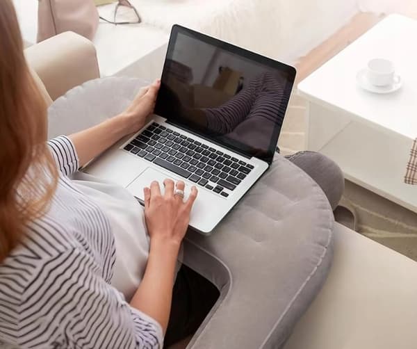 Oppusteligt Laptopbord Multifunktionelt Ergonomisk Pude