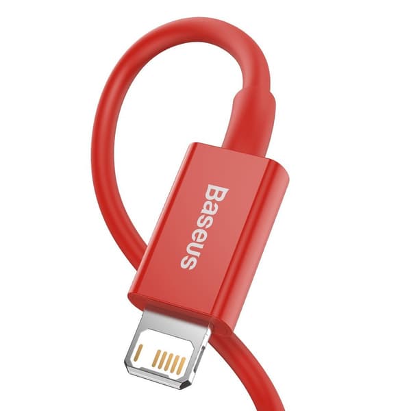 Superior-kaapeli iPhonelle USB - Lightning 2.4A 1m Punainen