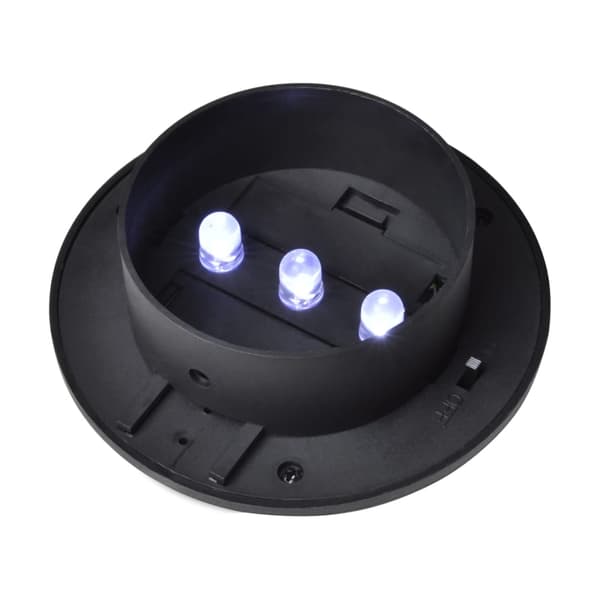 vidaXL solcelledrevne LED-hegnslamper, 12 stk., sorte