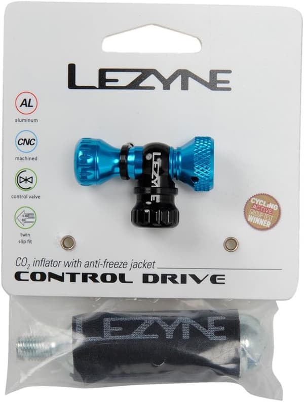 Lezyne CONTROL DRIVE CO2-pump 16g blå + patron