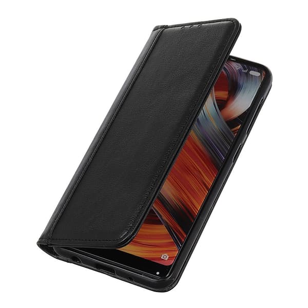 OnePlus 13 Split Læder Flip Cover, Sort