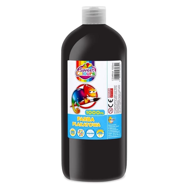 Sort plakatmaling 1000ml