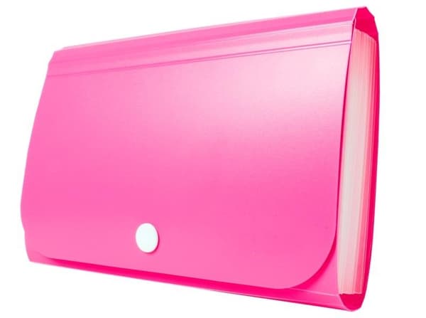 Mini harmonika-organisator PP-snap pink