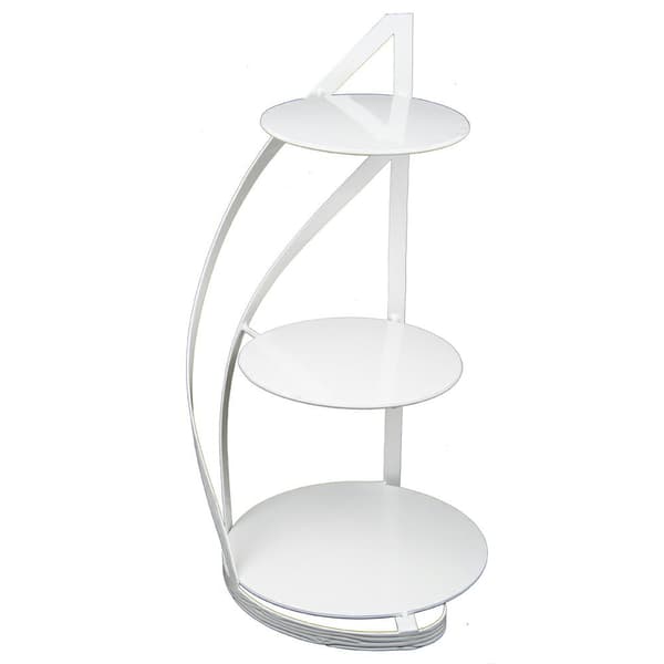 Nowell Hvid Metal Kagefad 60 cm