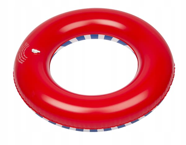 Ilmatäytteinen rengas 55cm siniset raidat