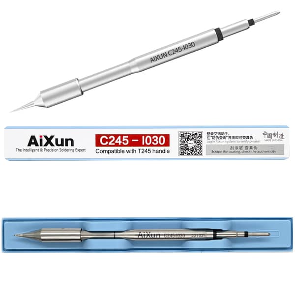 Aixun C245-I030 præcisionslødepynt, lige type I, 0,3 mm