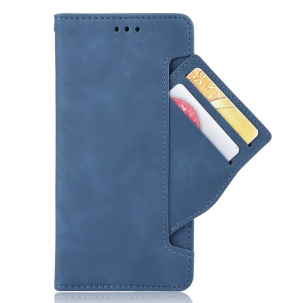 Realme 7 Flip-etui, Kortholder, Blå