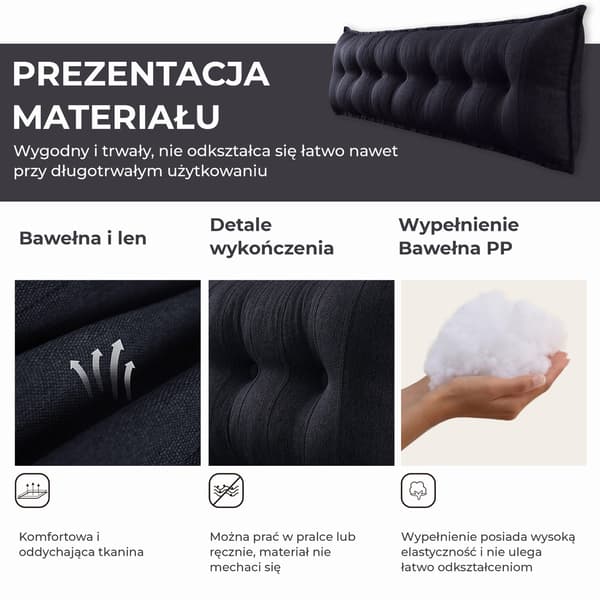 Antracit pyntepude Antracit pyntepude 100 cm
