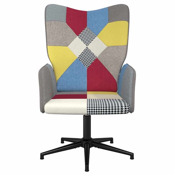vidaXL lænestol, patchwork, betrukket med stof