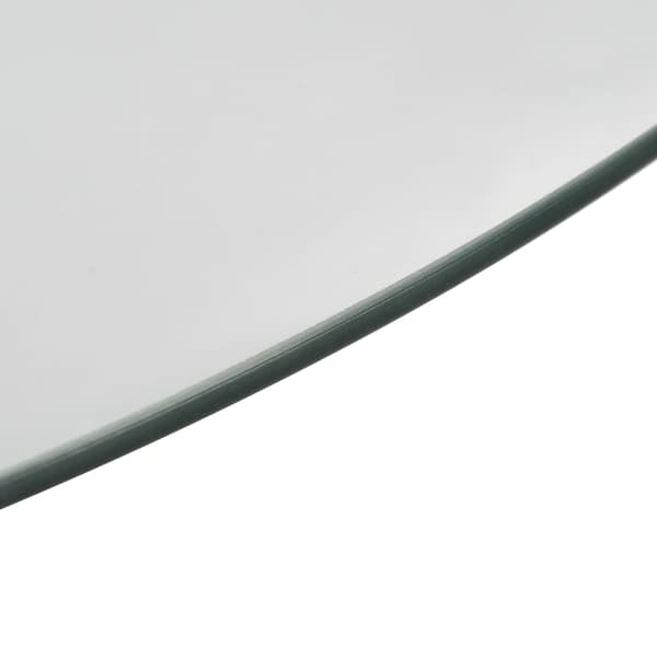 vidaXL Vridbart bricka transparent 60 cm härdat glas