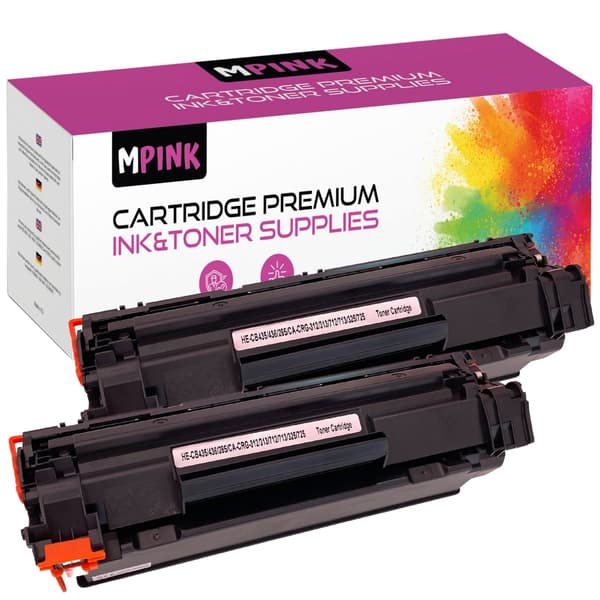 2x toner til HP GP-HCB435/CB436/CE285A x2 sort printer