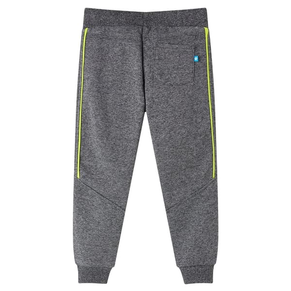 Børne joggingbukser, gråmeleret, 104