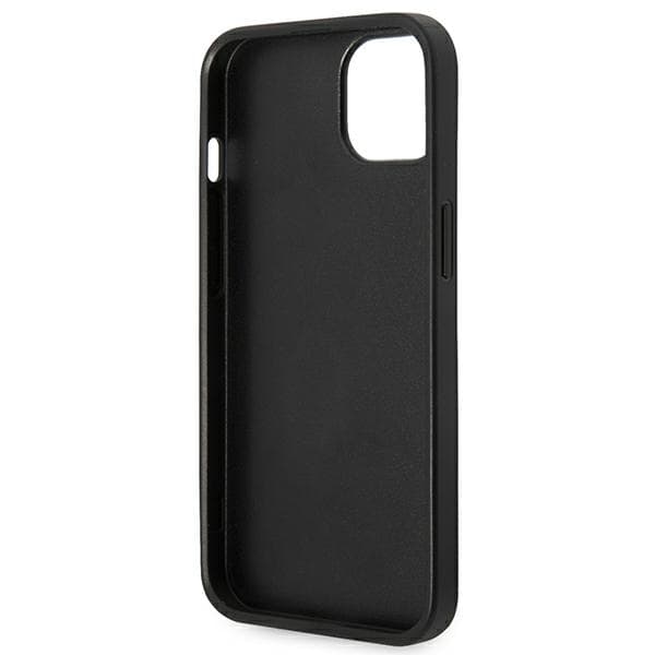 Karl Lagerfeld Saffiano Karl`s Head Patch-etui til iPhone 14 Plus, sort