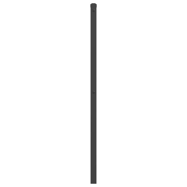 vidaXL metalsengegavl, sort, 193 cm