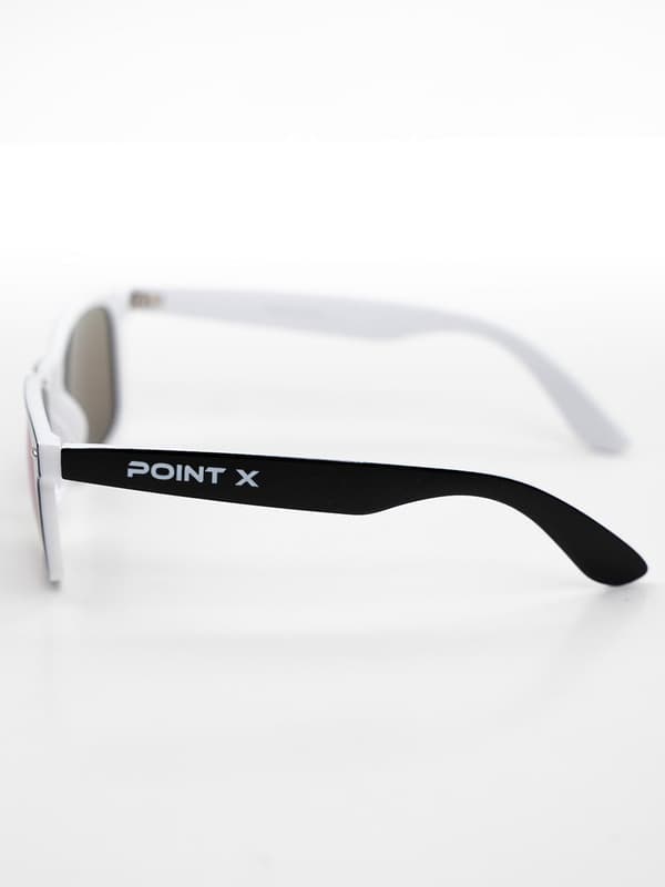 Point X Name Contrast Uni Wayfarer Solbriller Sort / Hvid / Blå