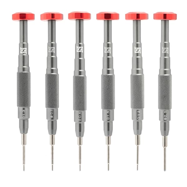 Set med 6 professionella 3D-skruvmejslar