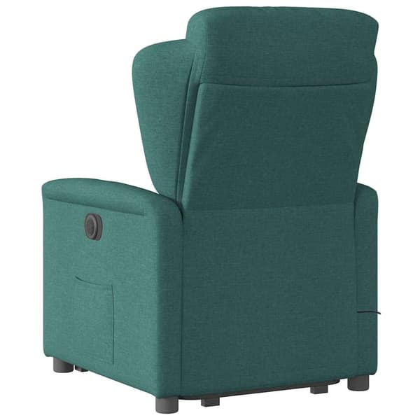 vidaXL Elektrisk lyftande massagefåtölj grön