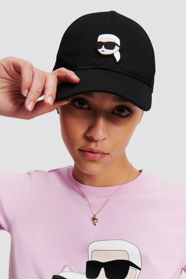 Karl Lagerfeld Sort Ikon Kasket
