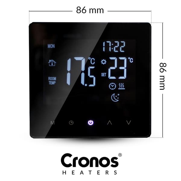 Cronos DY107 Termostat Svart