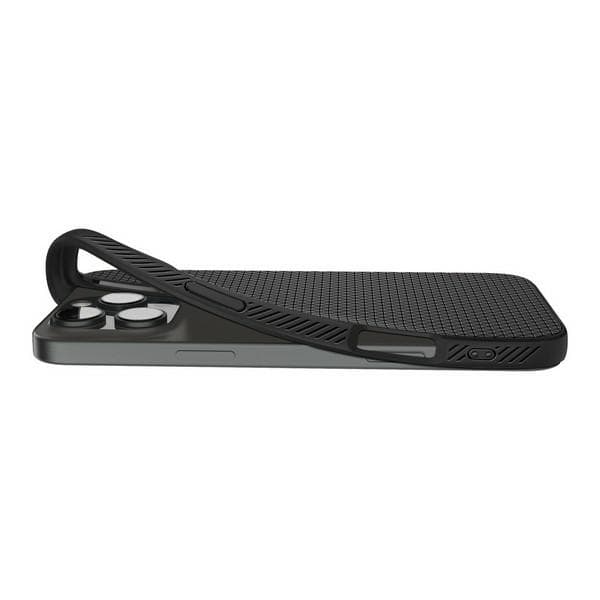 Spigen Liquid Air -kotelo iPhone 16 Pro Maxille, mattamusta