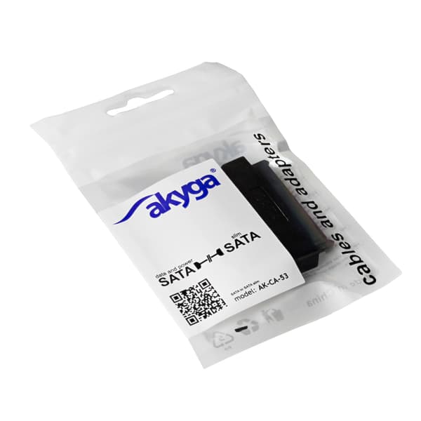 Ohut SATA 13-pin - SATA 22-pin sovitin Akyga AK-CA-53 CD-DVD-aseman sovitin