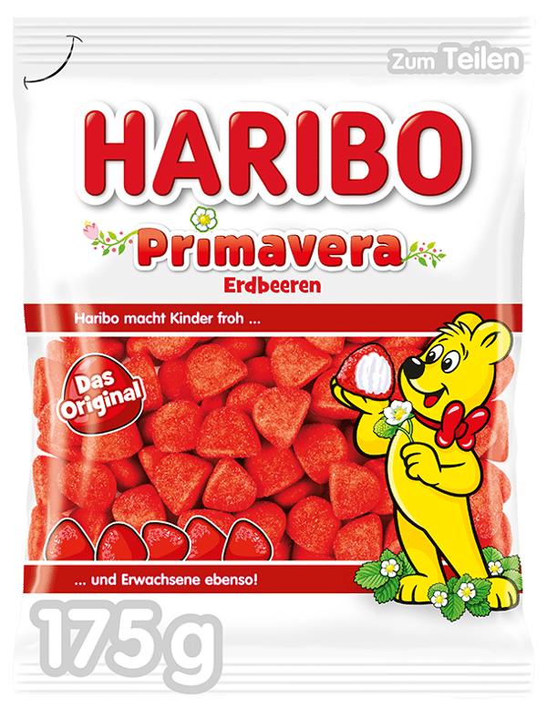 Primavera Erdbeeren gelé 175g - Haribo