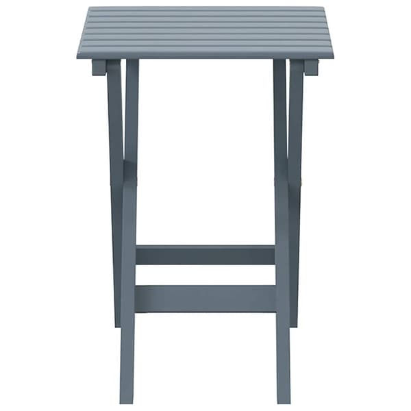 vidaXL foldbart sidebord grå massivt poppeltræ