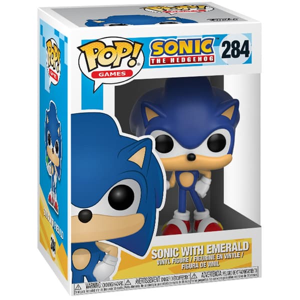 Funko POP Sonic 284 Sonic med Emerald samlarfigur