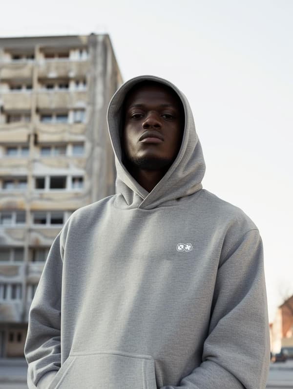 Herre grå Lucky Dice Small Dice Oversized hættetrøje XL