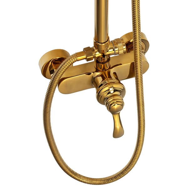 RETRO DUSCHSET, YTMONTERING S-1189 GULD