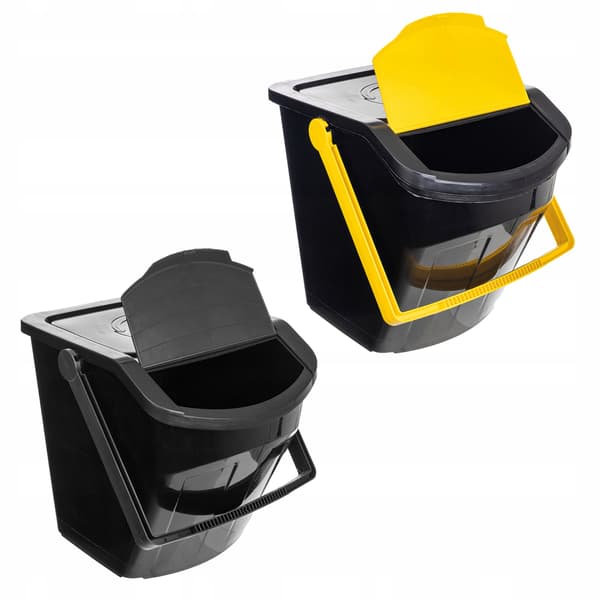 EcoBox 2 affaldssorteringsspand SORT OG GUL