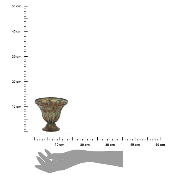 Liten dekorativ järnvas, höjd 12 cm