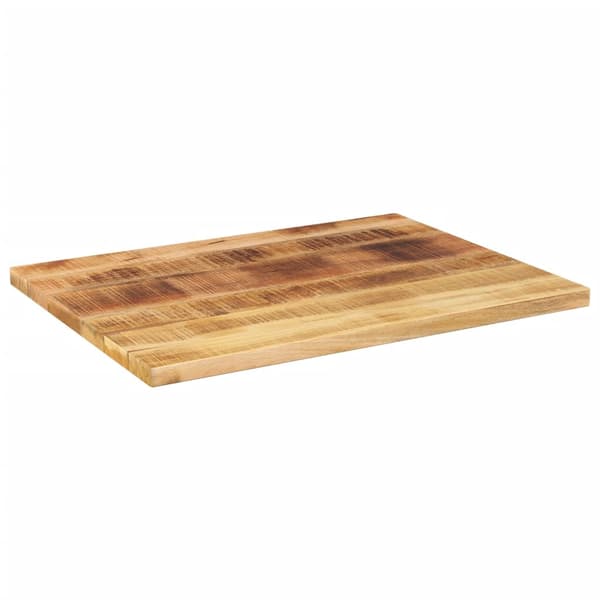 vidaXL bordplade 70x60x1,5 cm rektangulær ru mangotræ