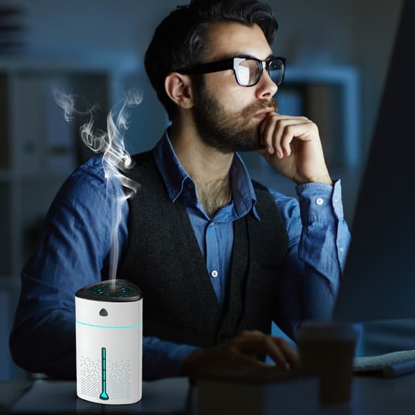 Luftfuktare 1l Aromaterapi Doftdiffusor - Grön, Vit